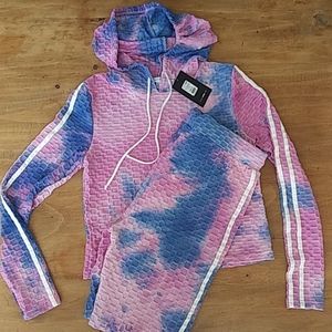 Women's fashion Nova cotton candy tracksuit